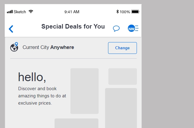 OTA Deals wireframe 1