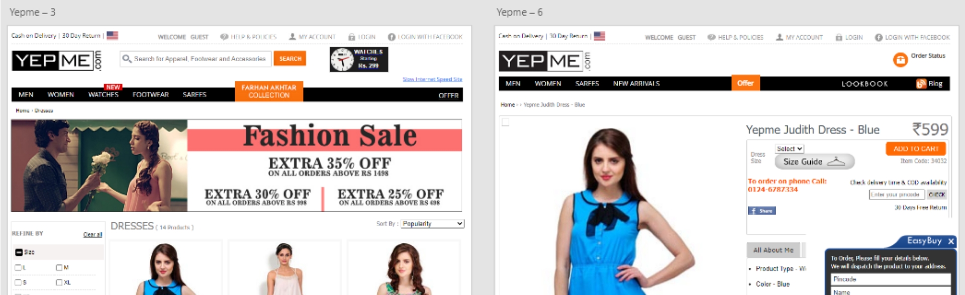 Yepme old listing